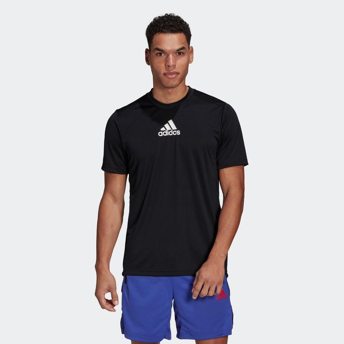 3-Stripes Fitness T-Shirt, Black, , large image number 1