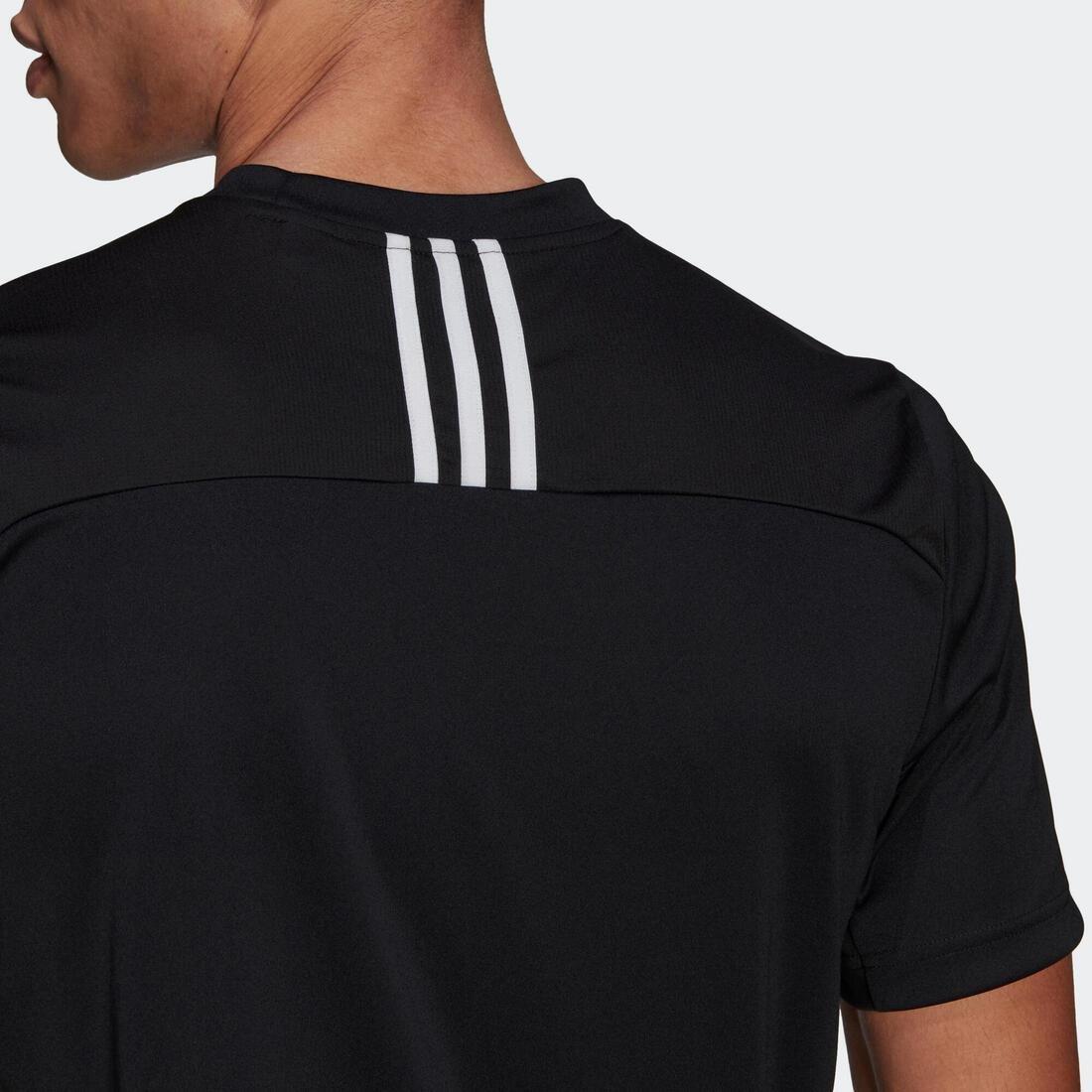3-Stripes Fitness T-Shirt, Black, , large image number 3