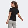 ADIDAS - Women Linear Cotton Fitness T-Shirt, Black