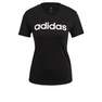 ADIDAS - Women Linear Cotton Fitness T-Shirt, Black
