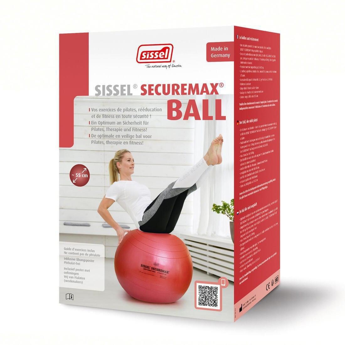 Gym Ball Secure Max Fitness, Pink, No Color, large image number 1