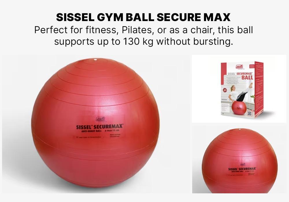 Gym Ball Secure Max Fitness, Pink, No Color, large image number 3