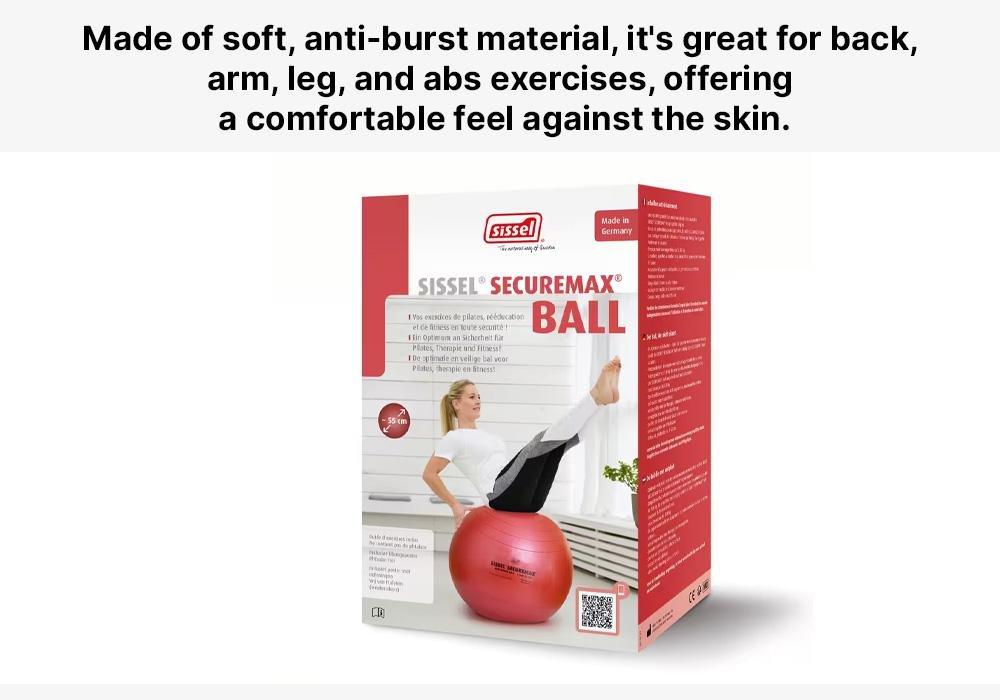 Gym Ball Secure Max Fitness, Pink, No Color, large image number 4
