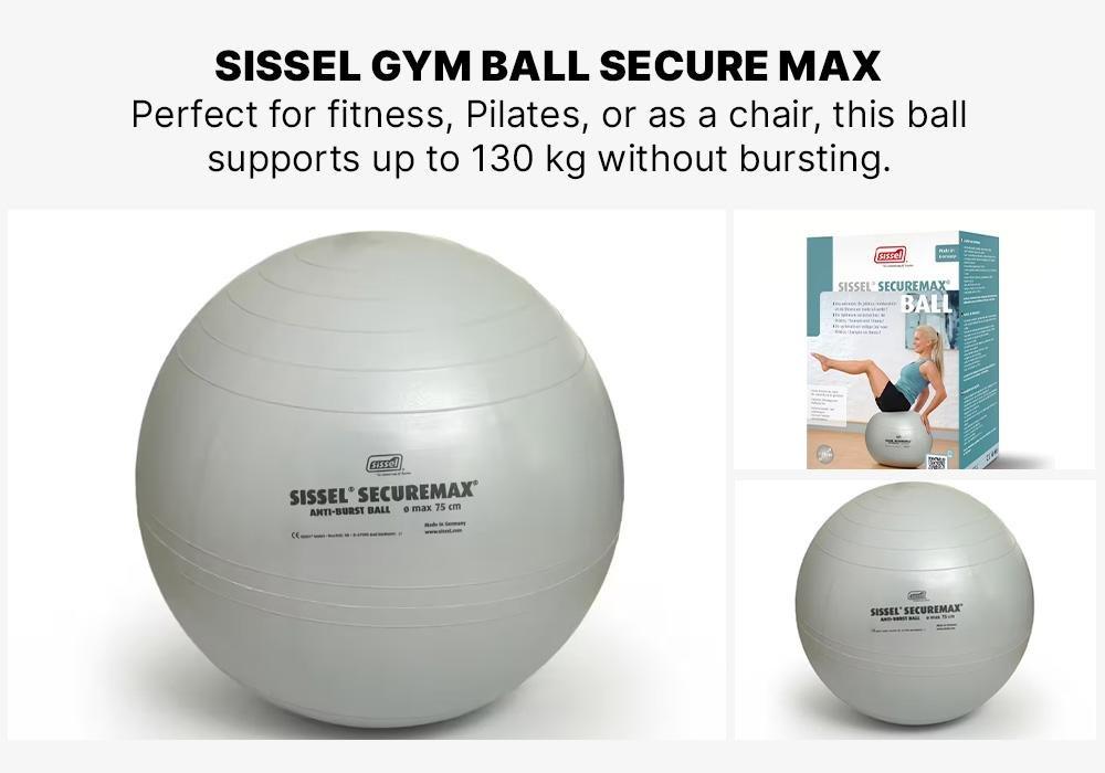Gym Ball Secure Max Fitness, Pink, No Color, large image number 3