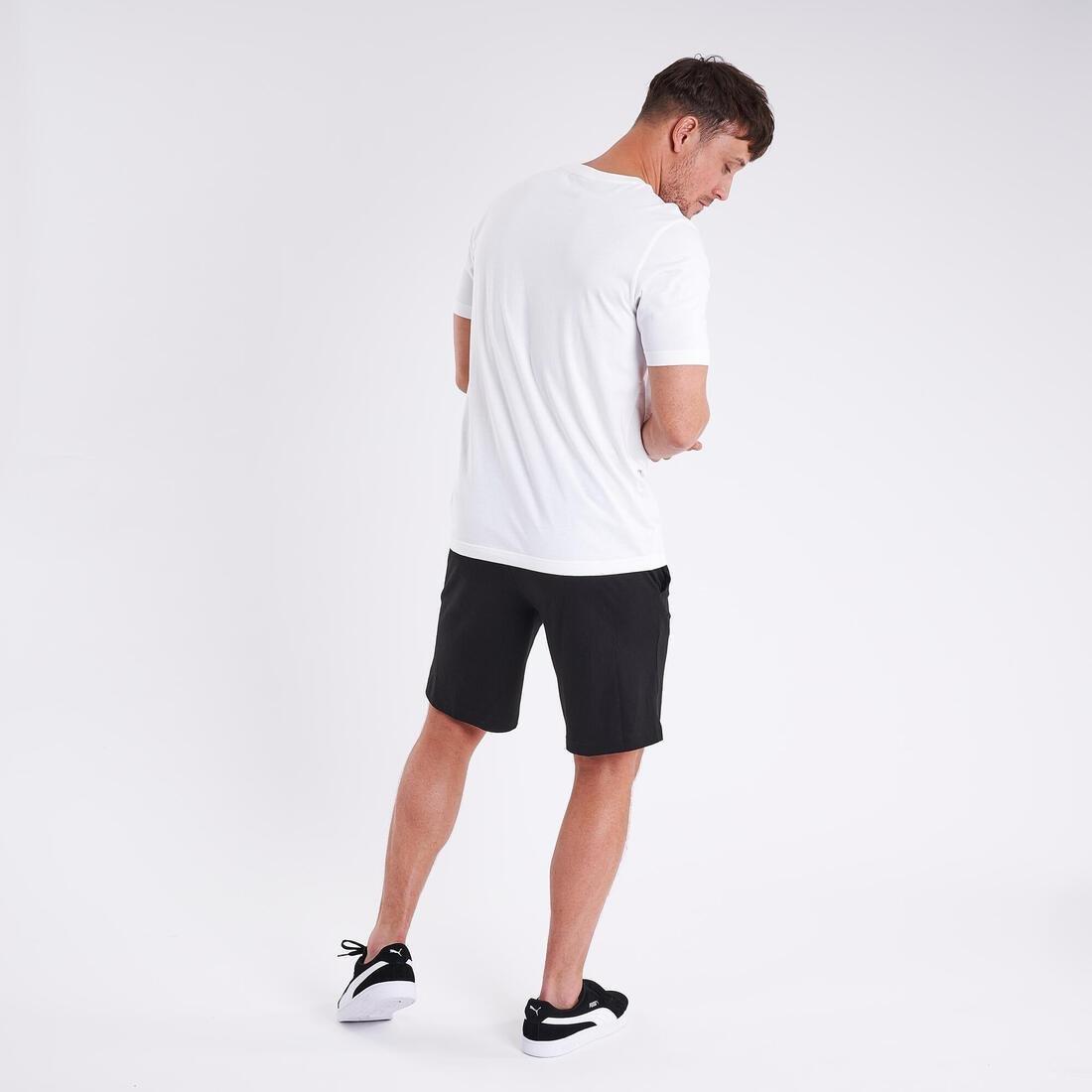 Men Crew Neck Cotton T-Shirt, White, , large image number 2