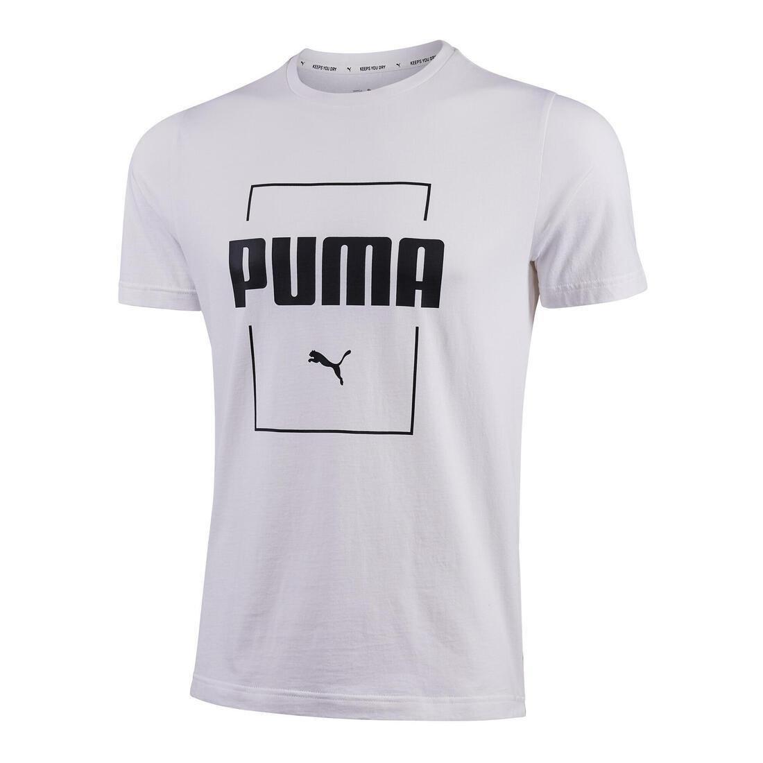 Men Crew Neck Cotton T-Shirt, White, , large image number 3