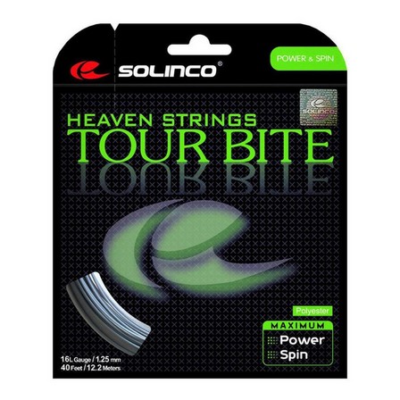 SOLINCO - 1.25 Mm X 12 M Monofilament Tennis String Tour Bite, Grey