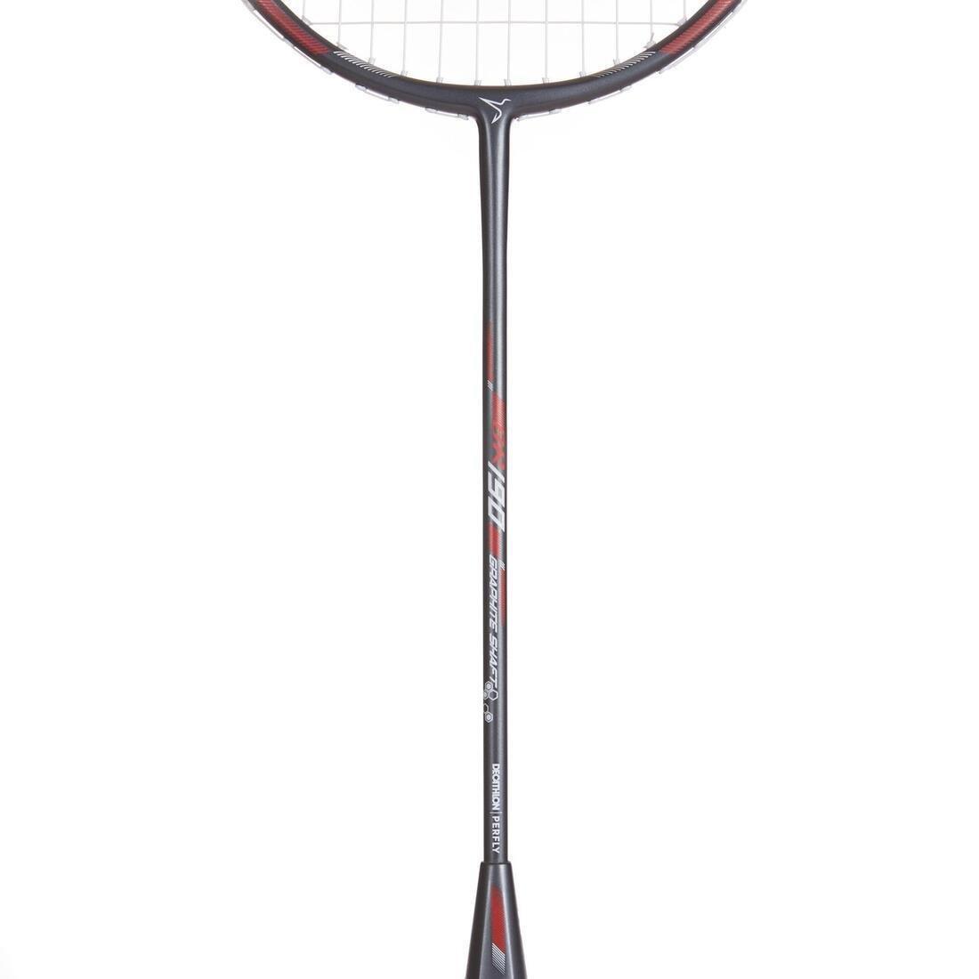 Adult Badminton Racket BR 190 Silver Carbon, No Color, large image number 8