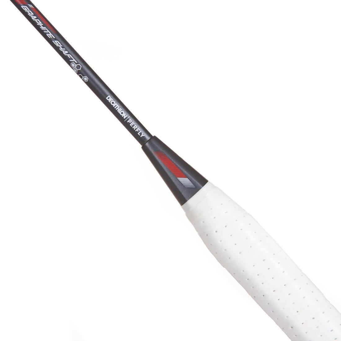 Adult Badminton Racket BR 190 Silver Carbon, No Color, large image number 13