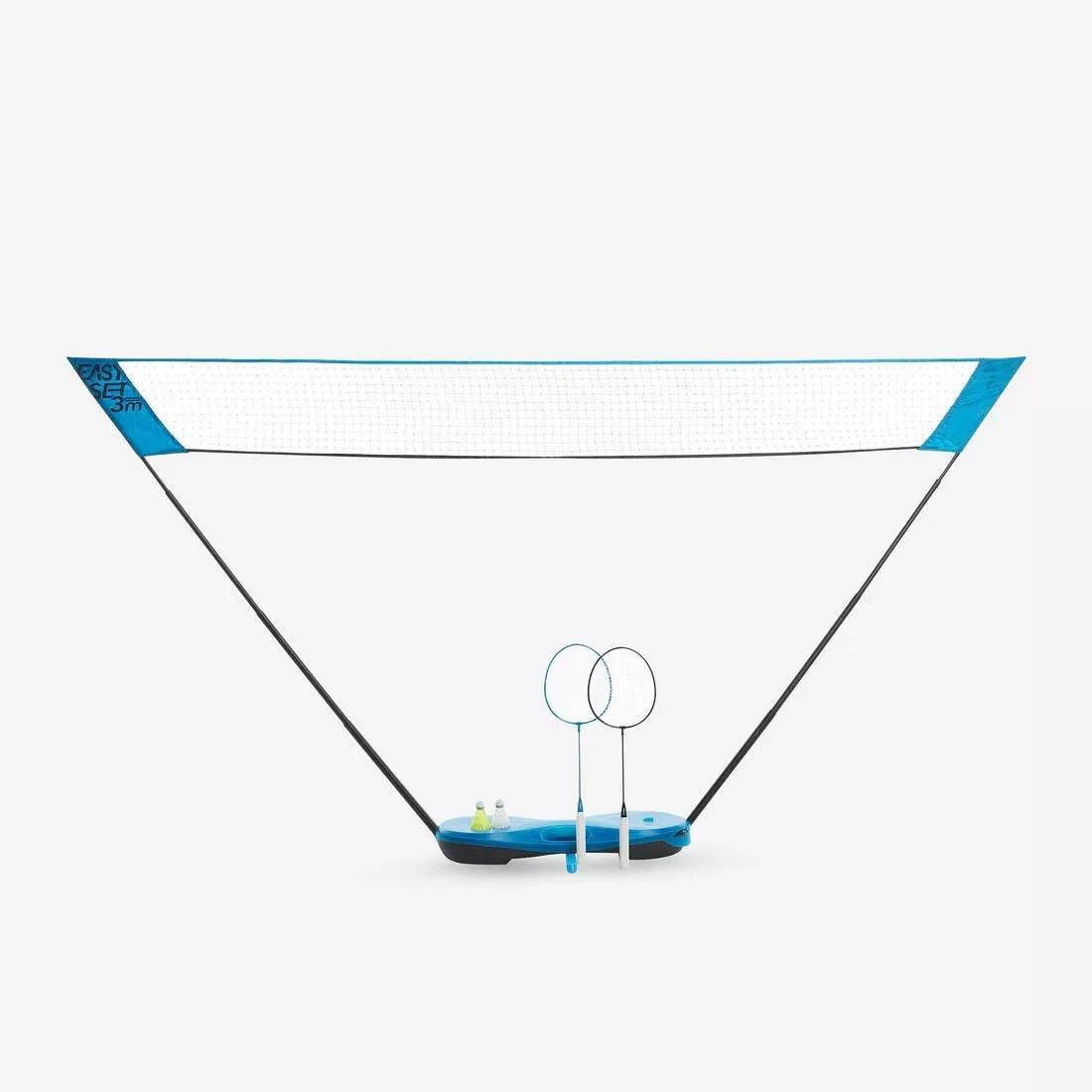 Badminton Easy Set Electric, Cyan, No Color, medium