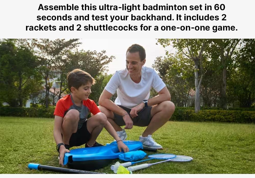 Badminton Easy Set Electric, Cyan, No Color, large image number 18