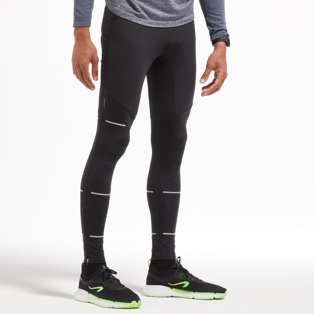 Men Kiprun Dry Running Tights, Black, , large image number 0
