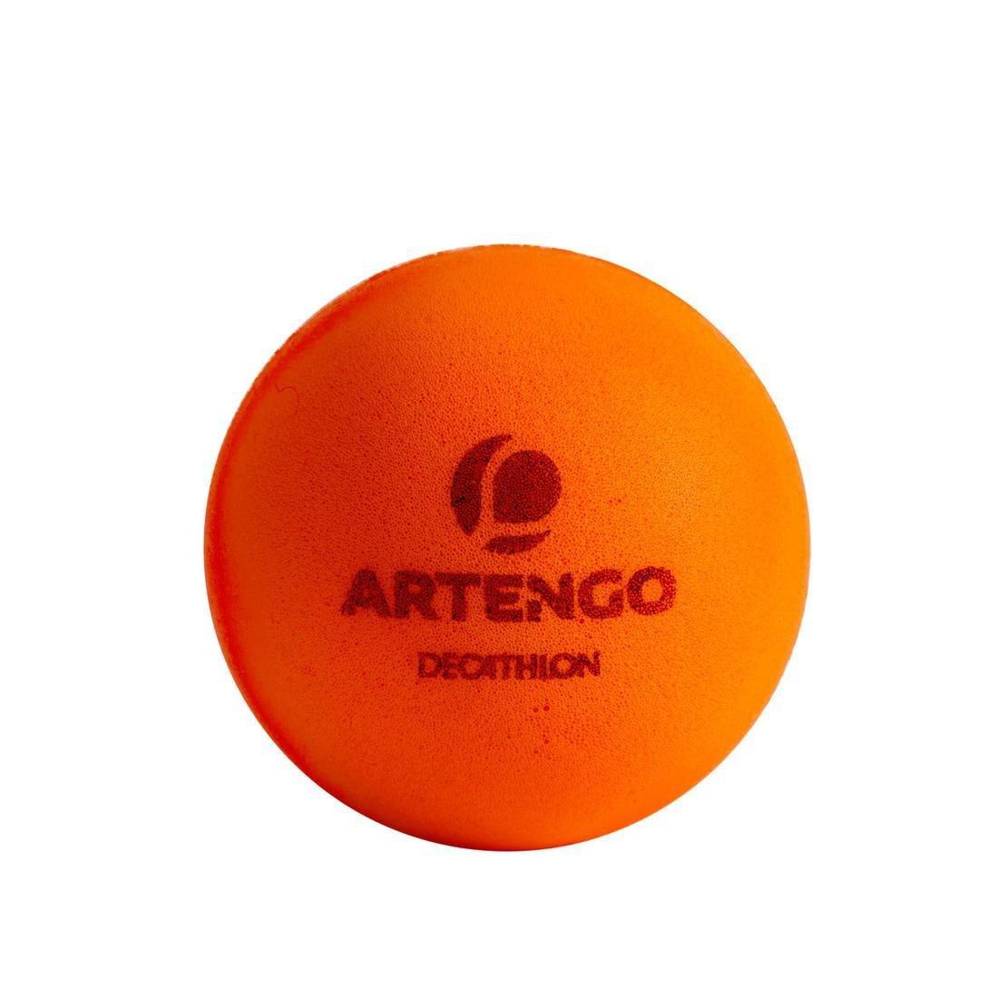 Set of 6 Foam Table Tennis Balls PPB 100 Silent - Orange, No Color, large image number 2