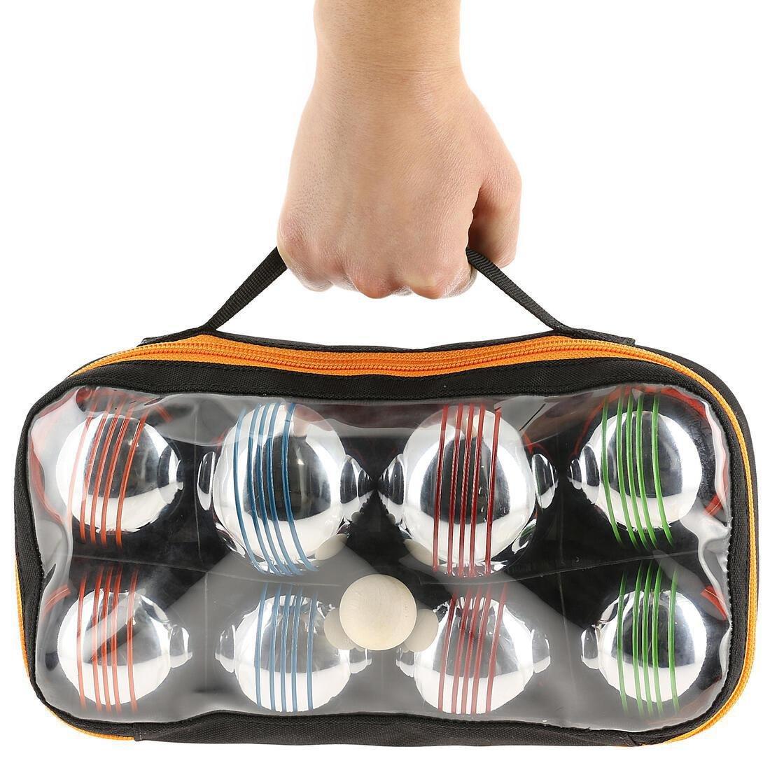 Set Of 8 Recreational Coloured Petanque Boules, Multicolour, No Color, large image number 3
