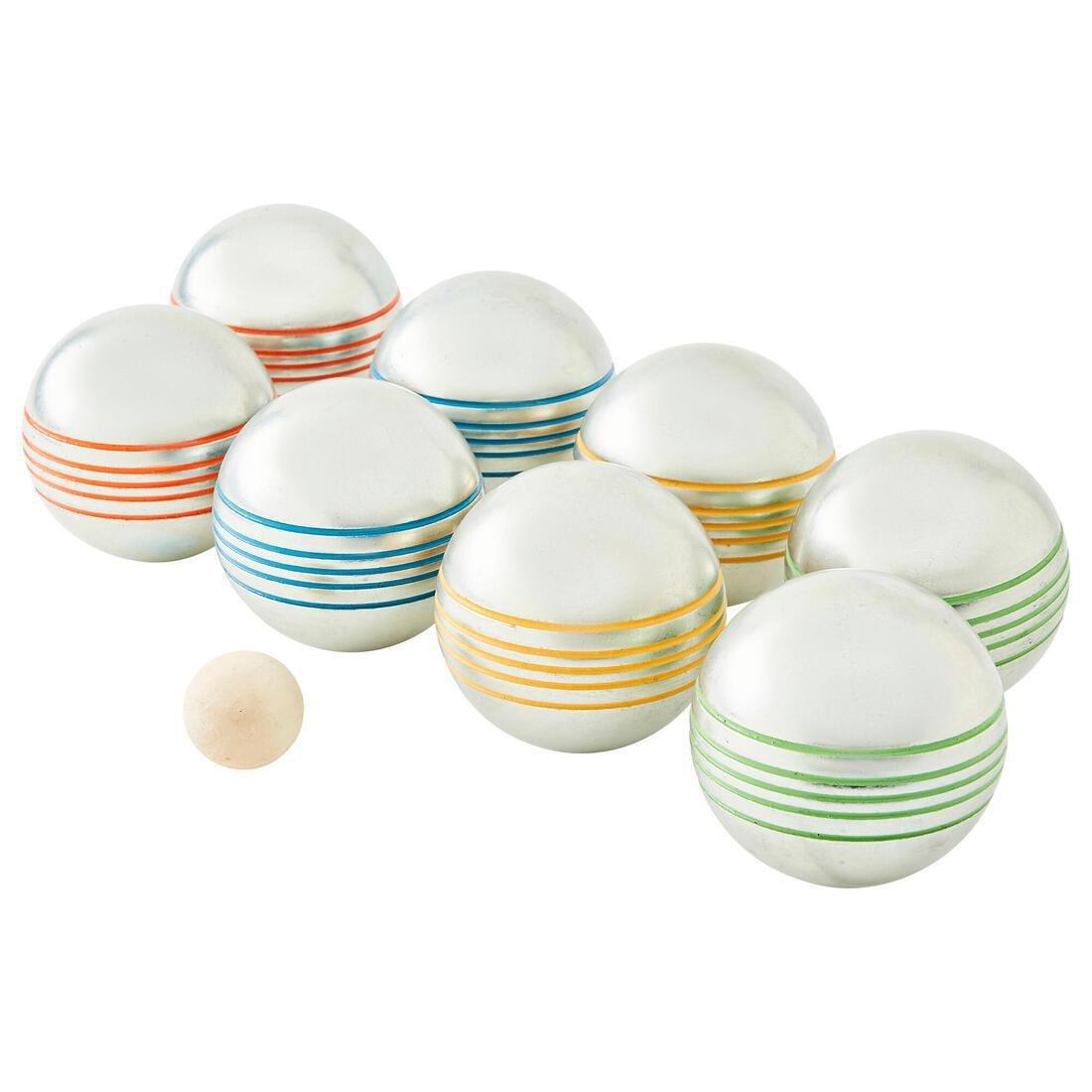 Set Of 8 Recreational Coloured Petanque Boules, Multicolour, No Color, large image number 8