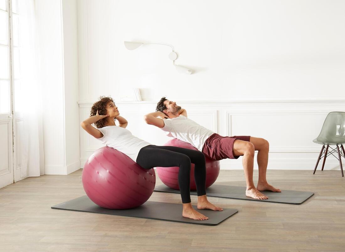 Durable Fitness Gym Ball, Purple, No Color, medium