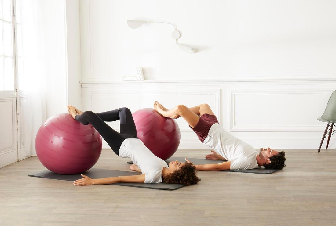 Durable Fitness Gym Ball, Purple, No Color, large image number 11