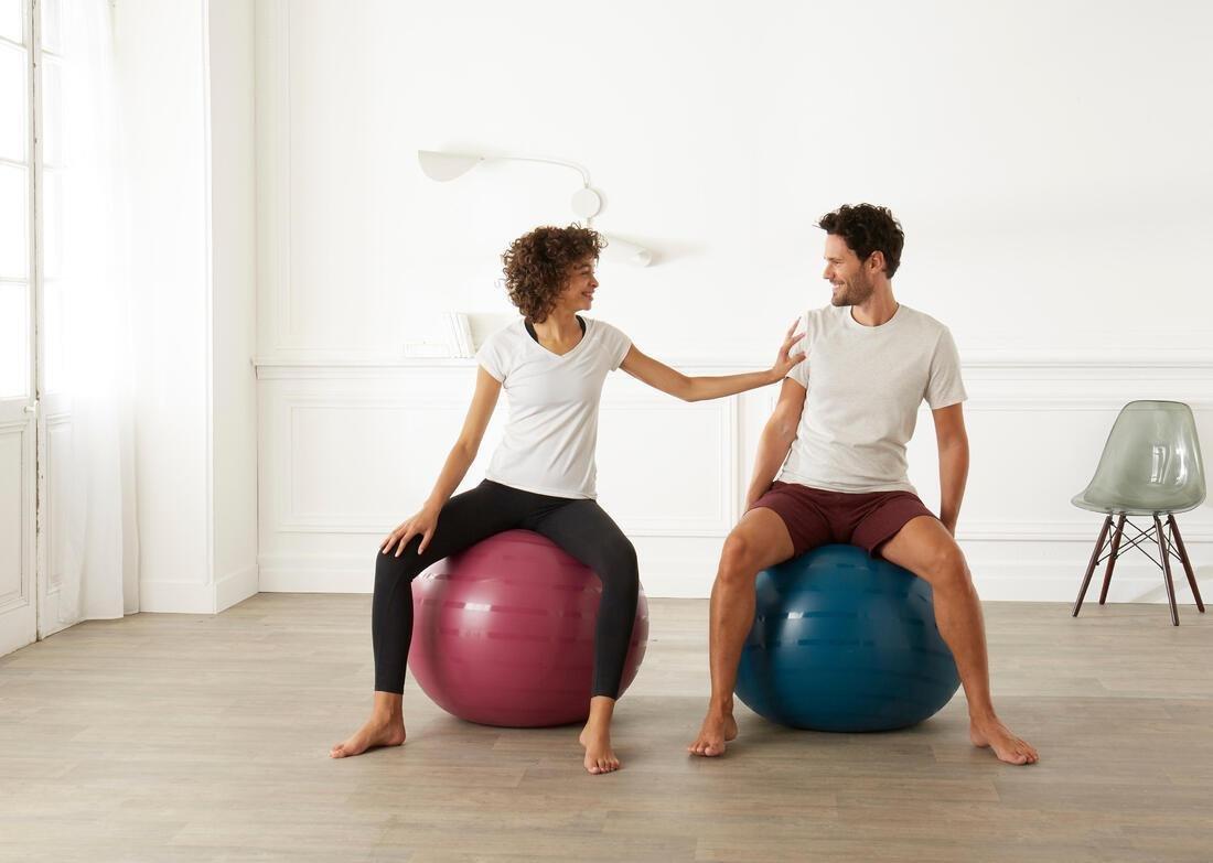 Durable Fitness Gym Ball, Purple, No Color, large image number 12
