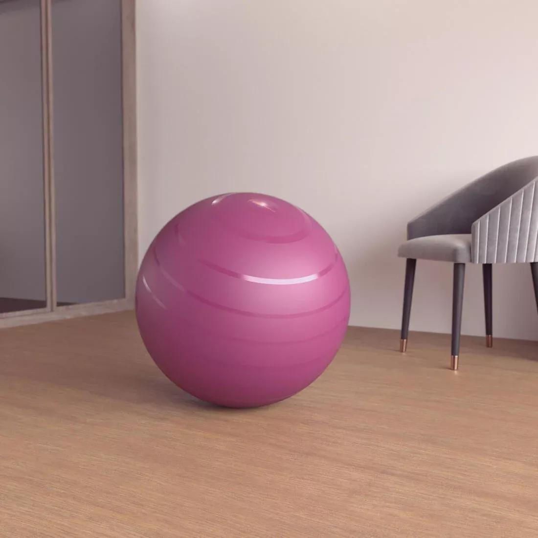 Durable Fitness Gym Ball, Purple, No Color, large image number 0