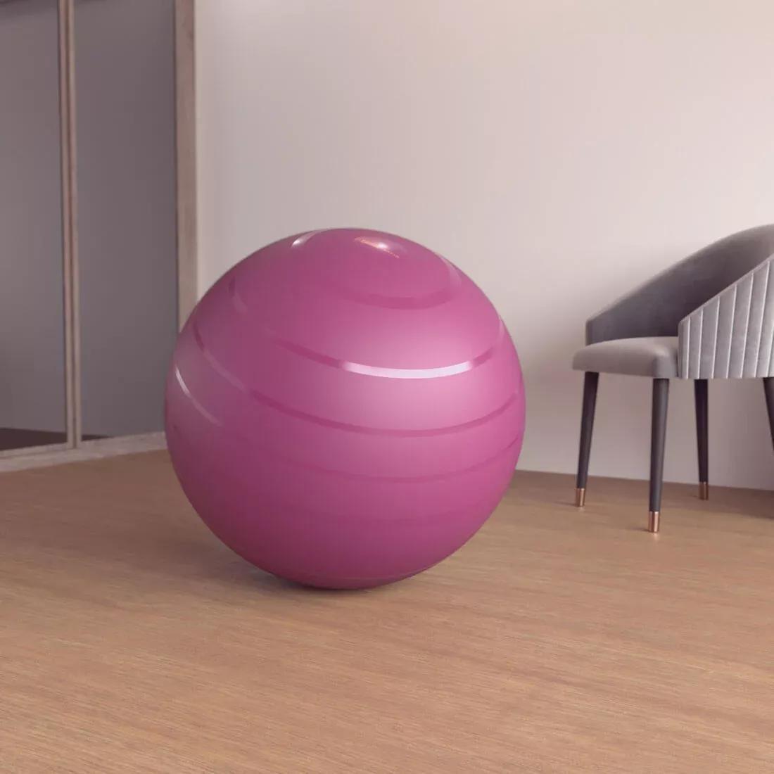 Fitness Durable 3 Swiss Ball, Purple, No Color, large image number 0