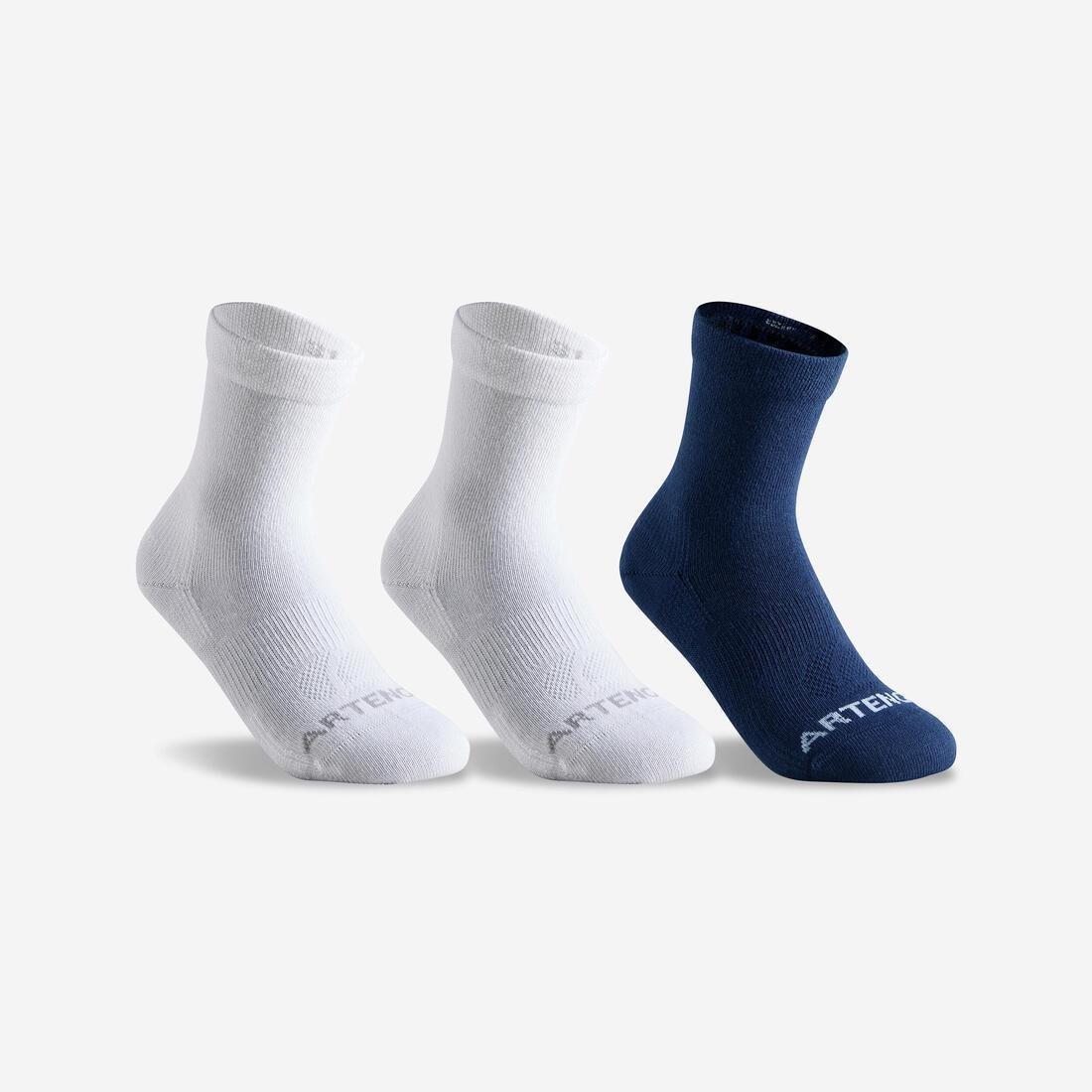 Mid-High Sport Socks Tri-Pack - RS 160 White - Snow white