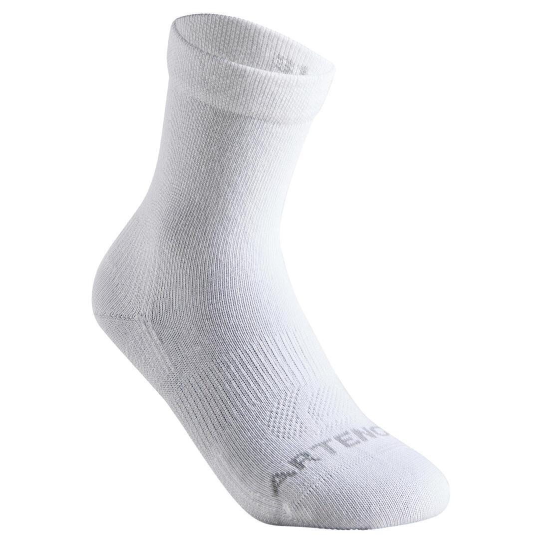 High Sports Socks RS 100 Tri-Pack - White - Decathlon