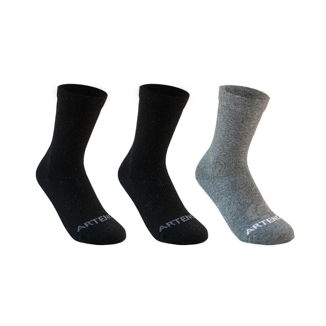 Kids' High Tennis Socks Tri-Pack RS 160 Navy, , large image number 0