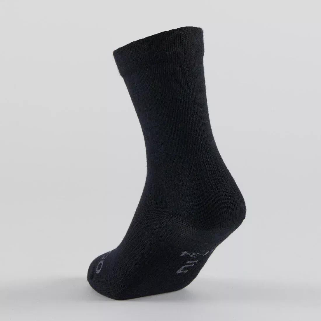 ARTENGO - Kids' High Tennis Socks Tri-Pack RS 160 Navy