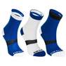 ARTENGO - Kids' High Tennis Socks Tri-Pack RS 160 Navy