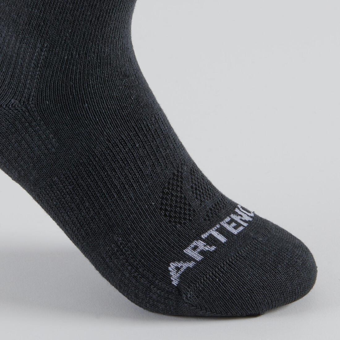 ARTENGO - Kids' High Tennis Socks Tri-Pack RS 160 Navy