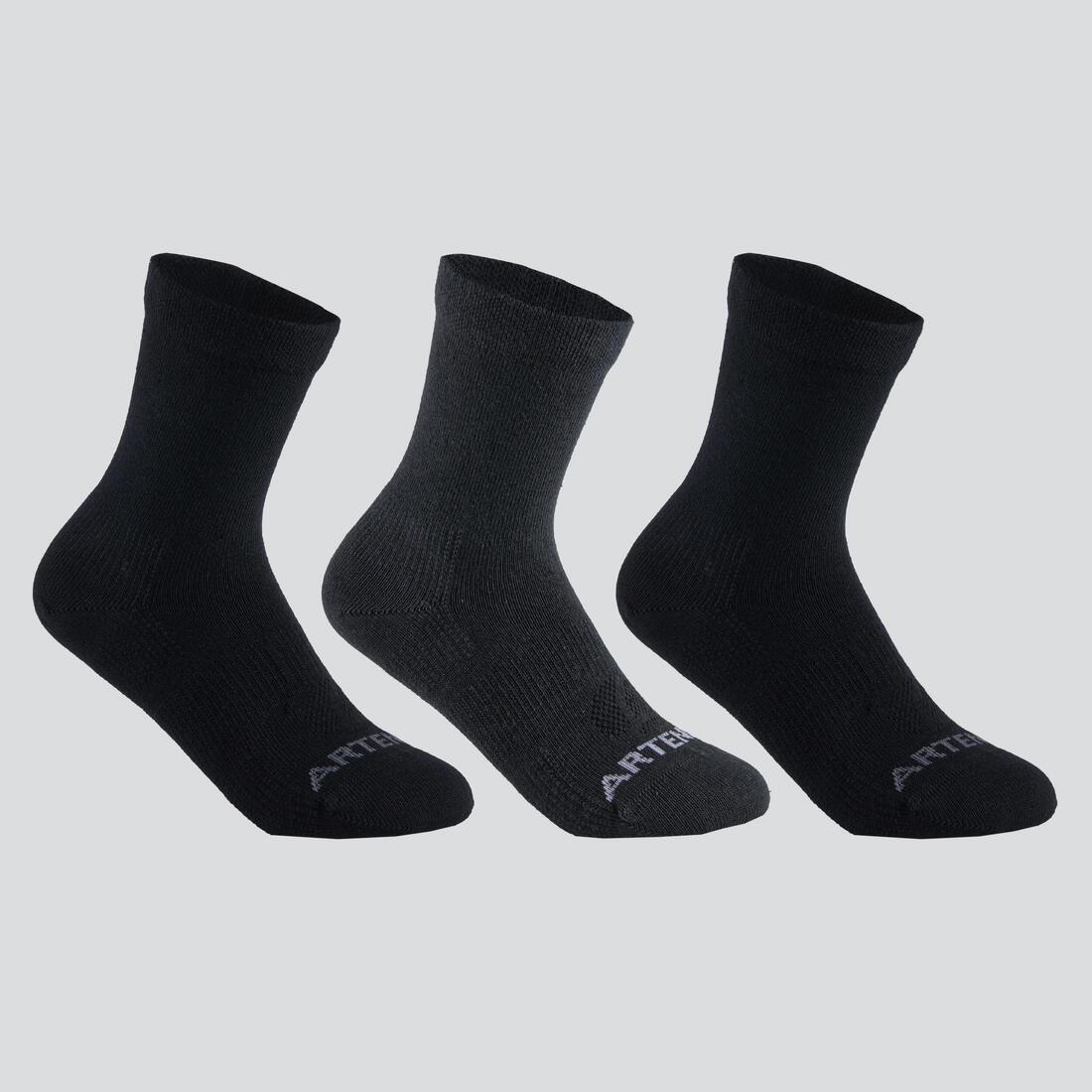 Kids' High Tennis Socks Tri-Pack RS 160 Navy, , large image number 10