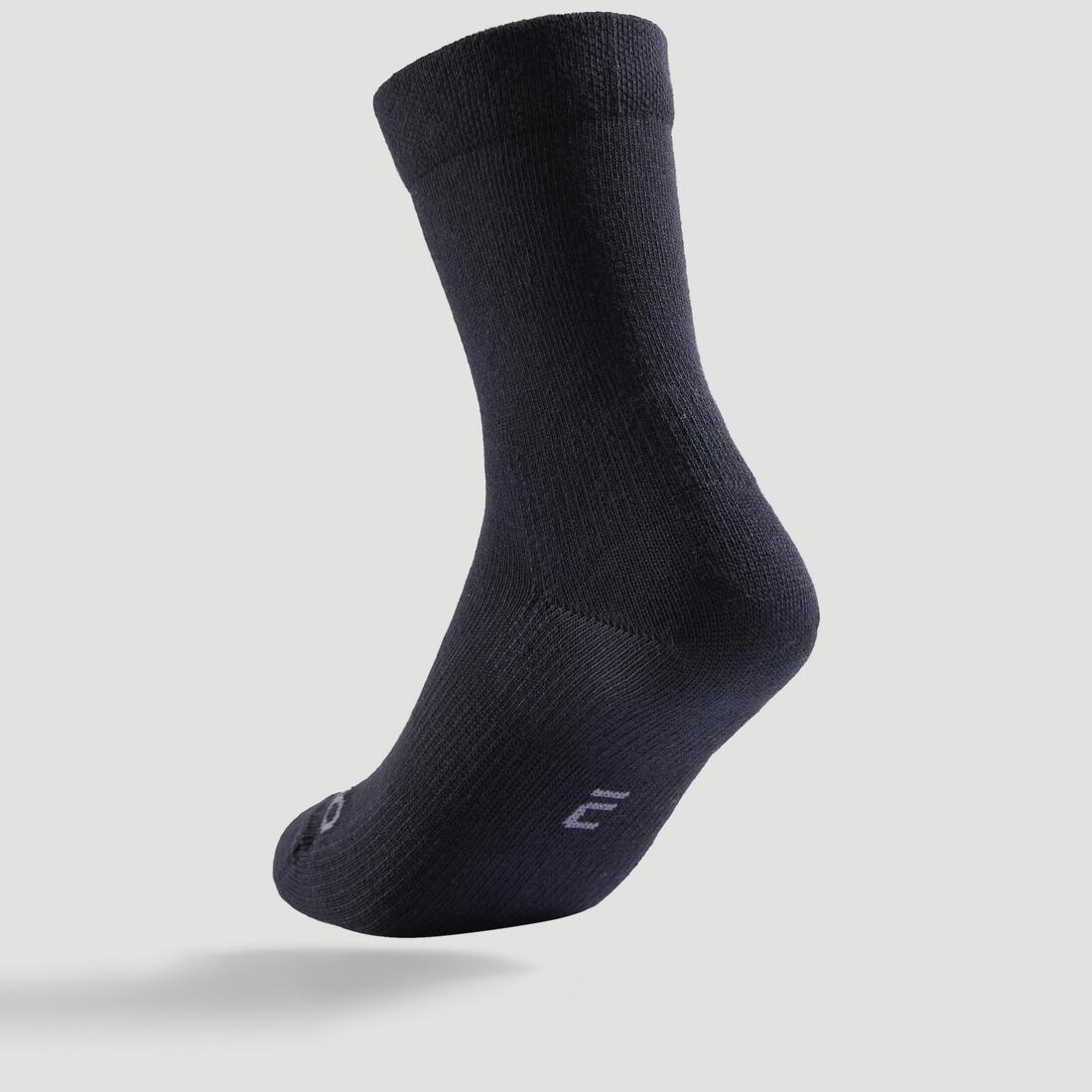 ARTENGO - Kids' High Tennis Socks Tri-Pack RS 160 Navy