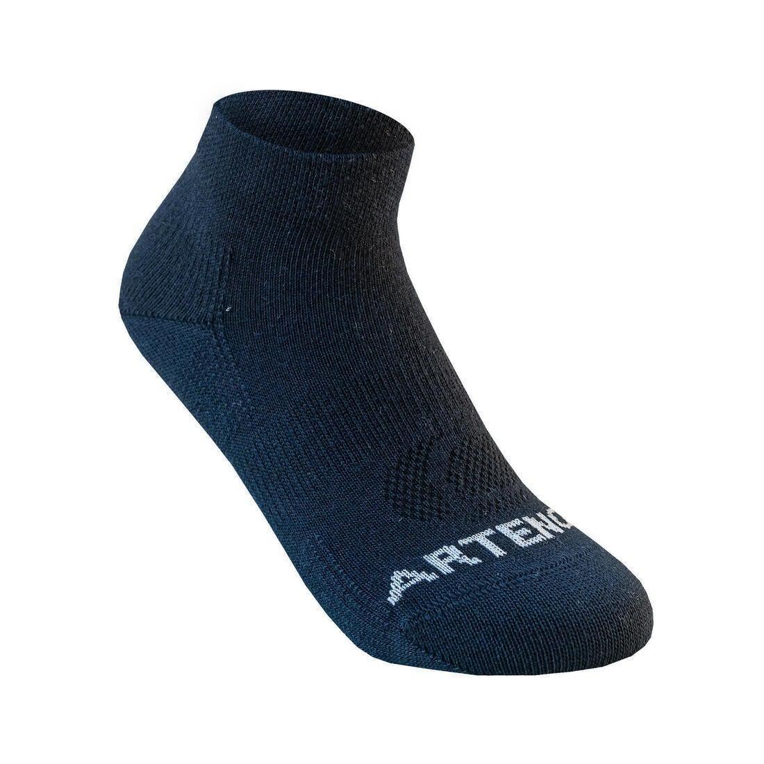 ARTENGO - Kids Tennis Socks Rs 160 Mid Tri-Pack Navy