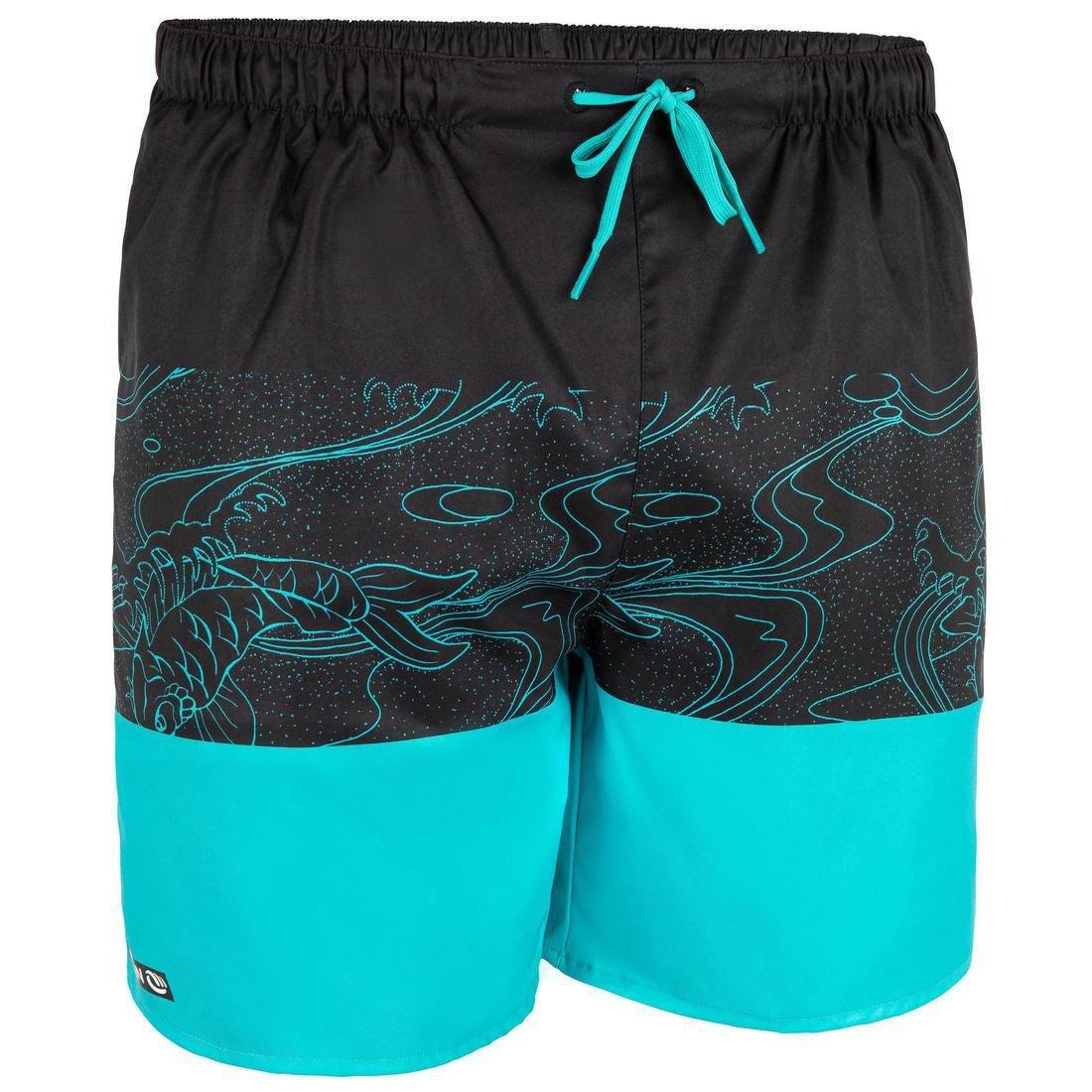 100 Short Surfing Boardshorts Square, Black, No Color, large image number 6