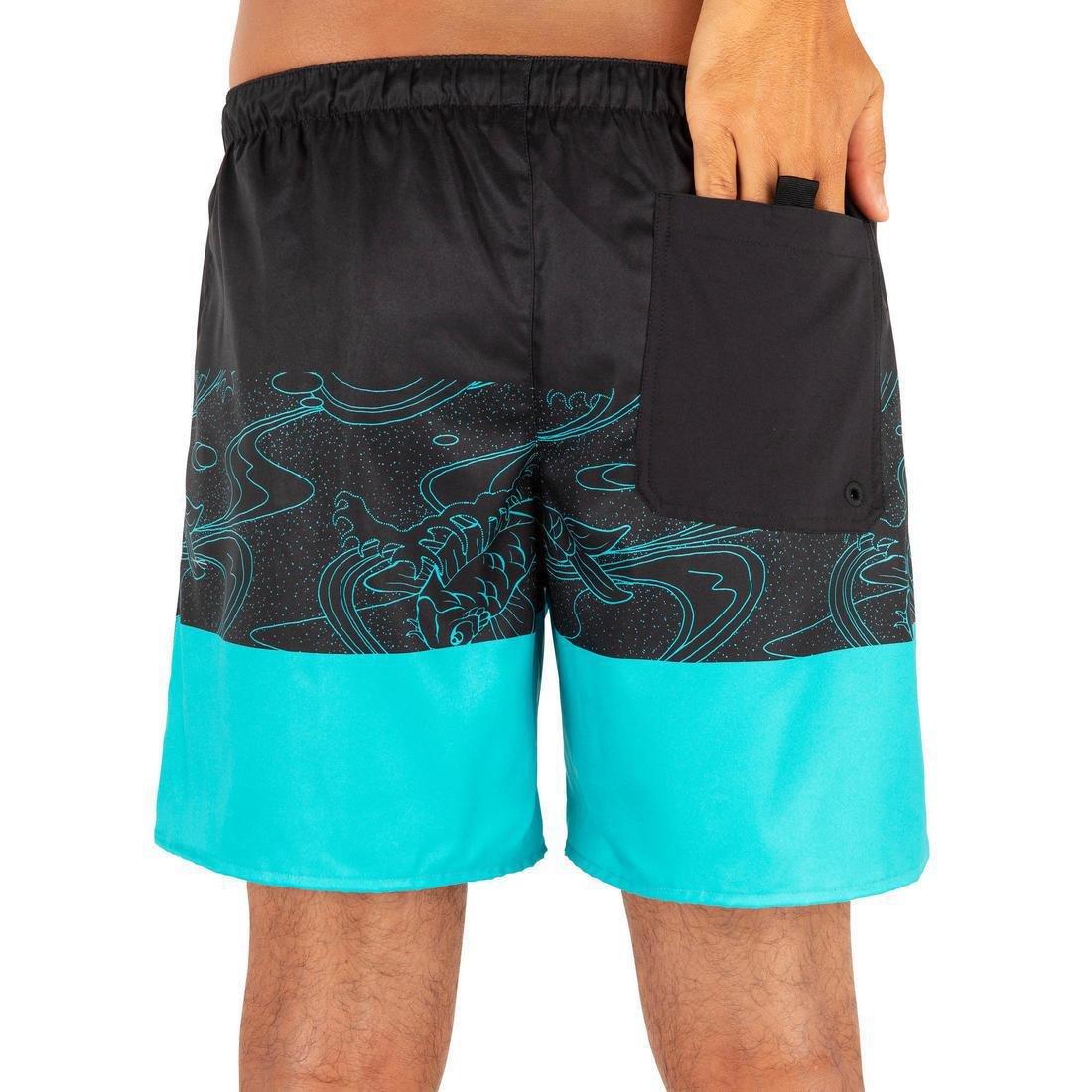 100 Short Surfing Boardshorts Square, Black, No Color, large image number 12