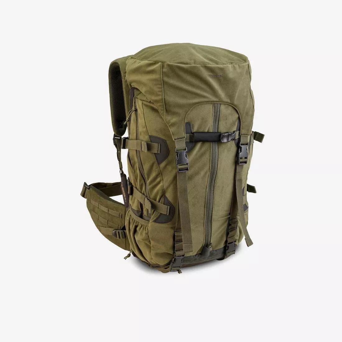 Modular Silent Hunting Backpack - 45/90 L Big Game, Khaki, No Color, medium