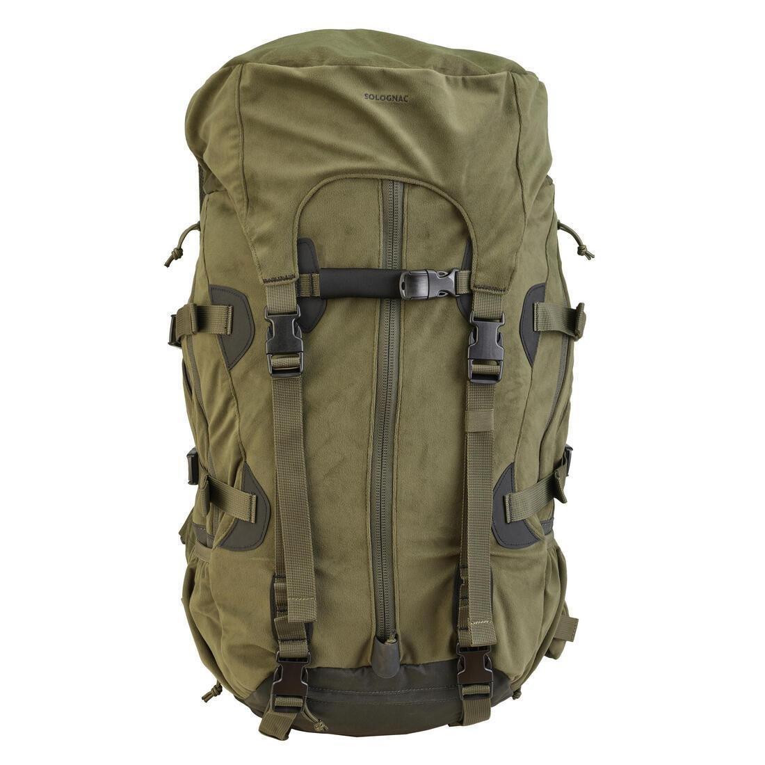 Modular Silent Hunting Backpack - 45/90 L Big Game, Khaki, No Color, medium