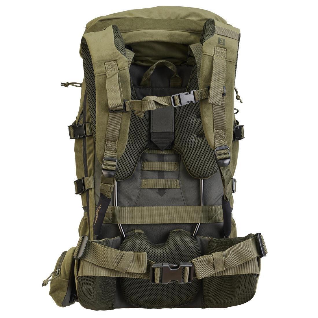 Modular Silent Hunting Backpack - 45/90 L Big Game, Khaki, No Color, large image number 3