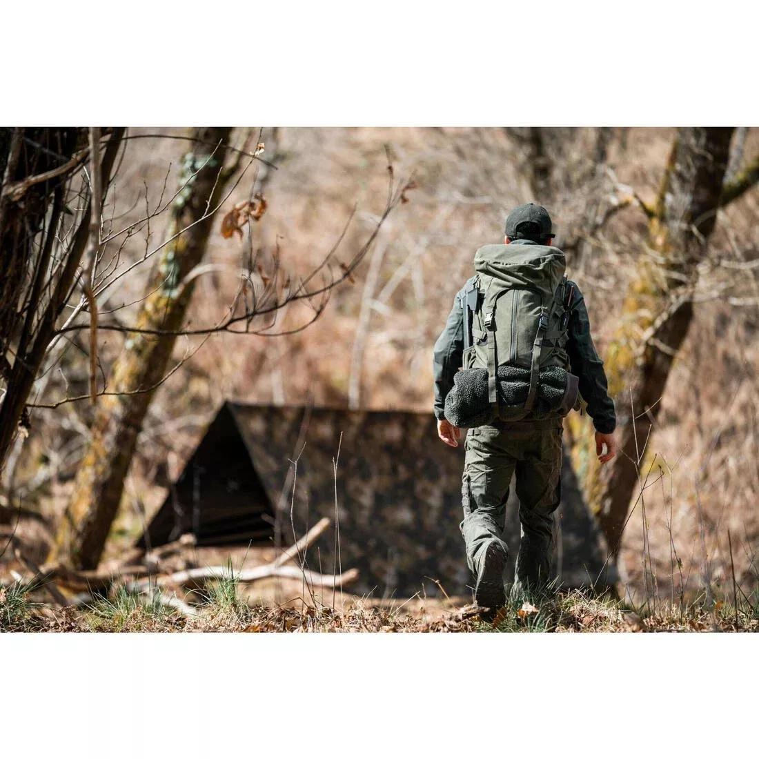 Modular Silent Hunting Backpack - 45/90 L Big Game, Khaki, No Color, large image number 6