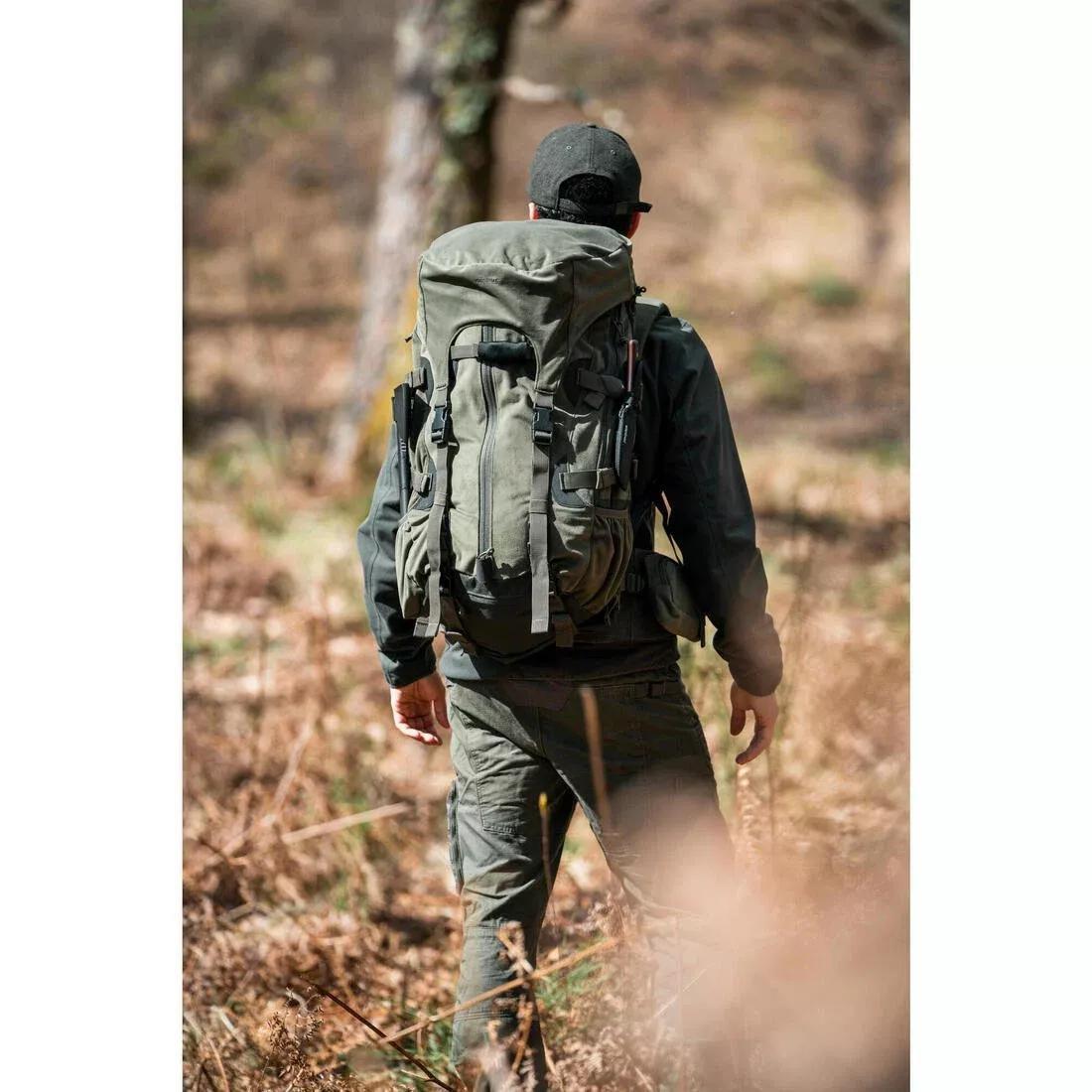 Modular Silent Hunting Backpack - 45/90 L Big Game, Khaki, No Color, large image number 8
