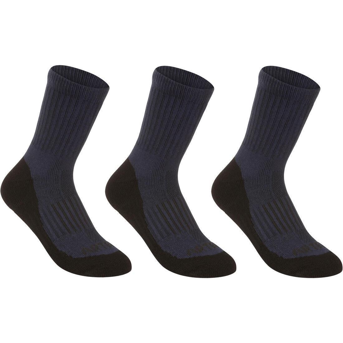 ARTENGO - RS 500 Junior High Sports Socks Tri-Pack