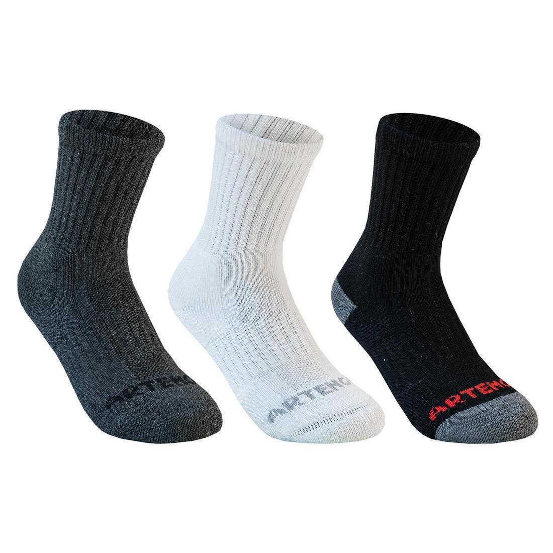 ARTENGO - RS 500 Junior High Sports Socks Tri-Pack