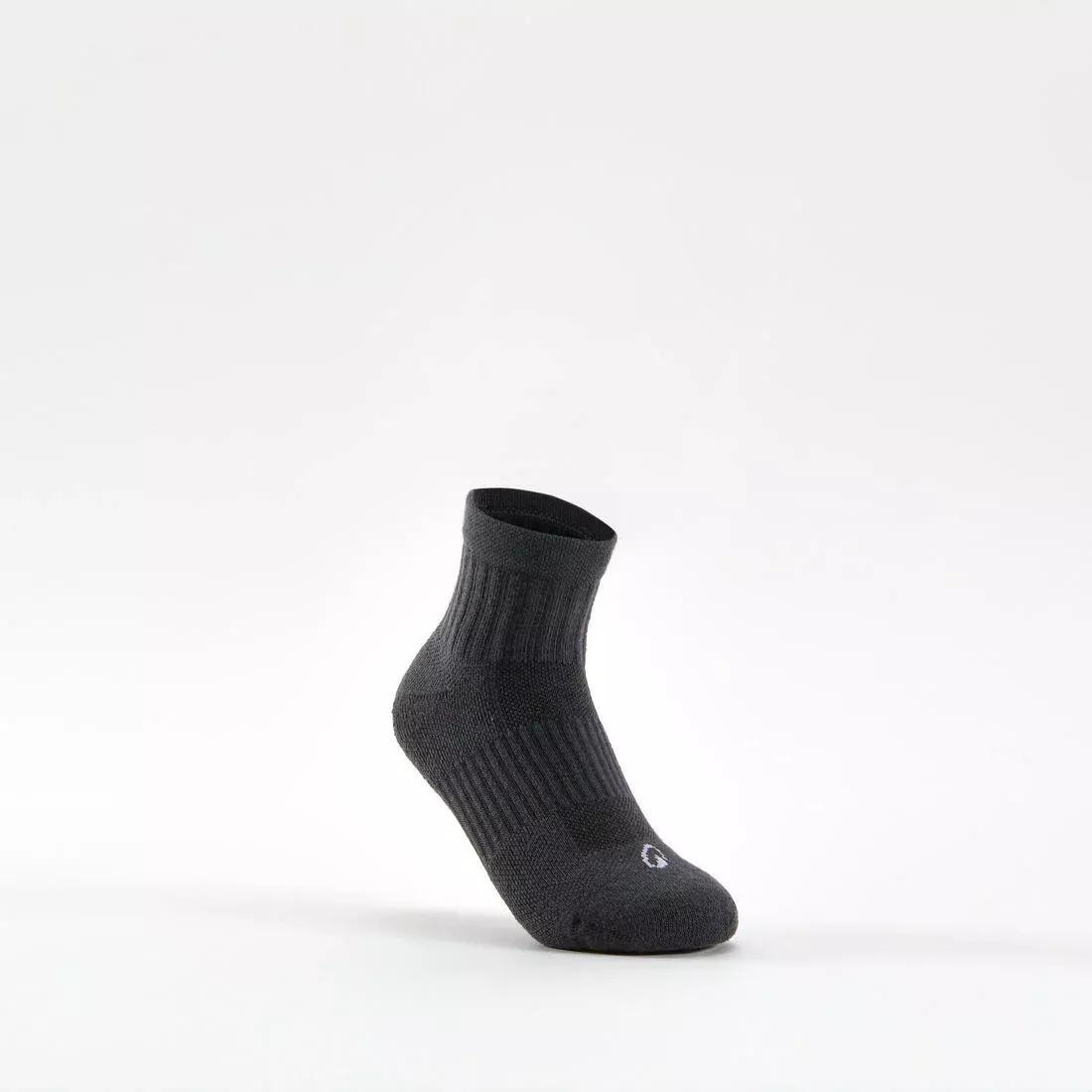 Rs 500Kids Mid-Cut Sports Socks Tri-Pack, Navy-White, , large image number 12
