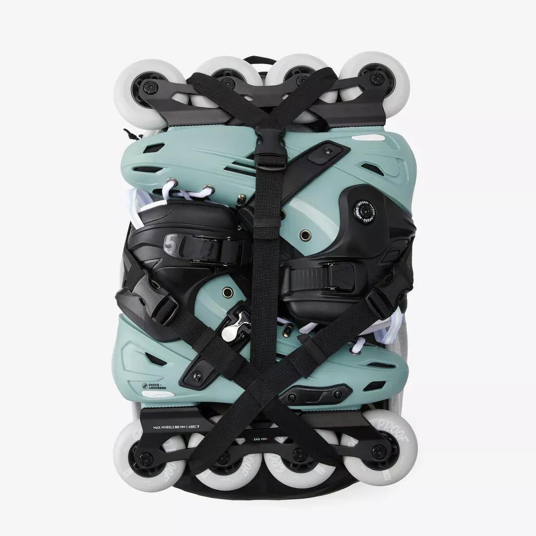 Inline Skating Backpack - 20-Litre Bp100, Light Grey, No Color, medium