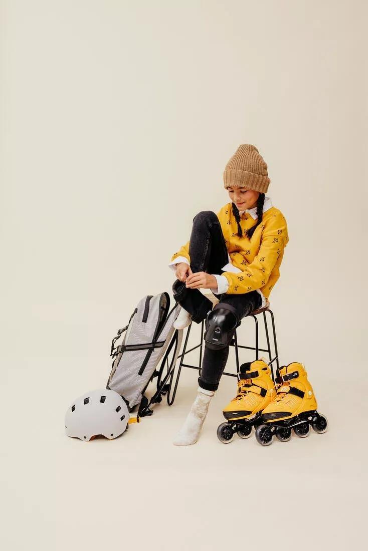Inline Skating Backpack - 20-Litre Bp100, Light Grey, No Color, large image number 13