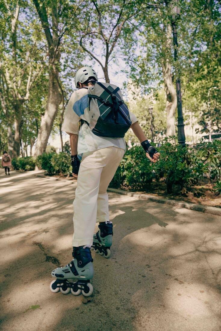 Inline Skating Backpack - 20-Litre Bp100, Light Grey, No Color, large image number 14