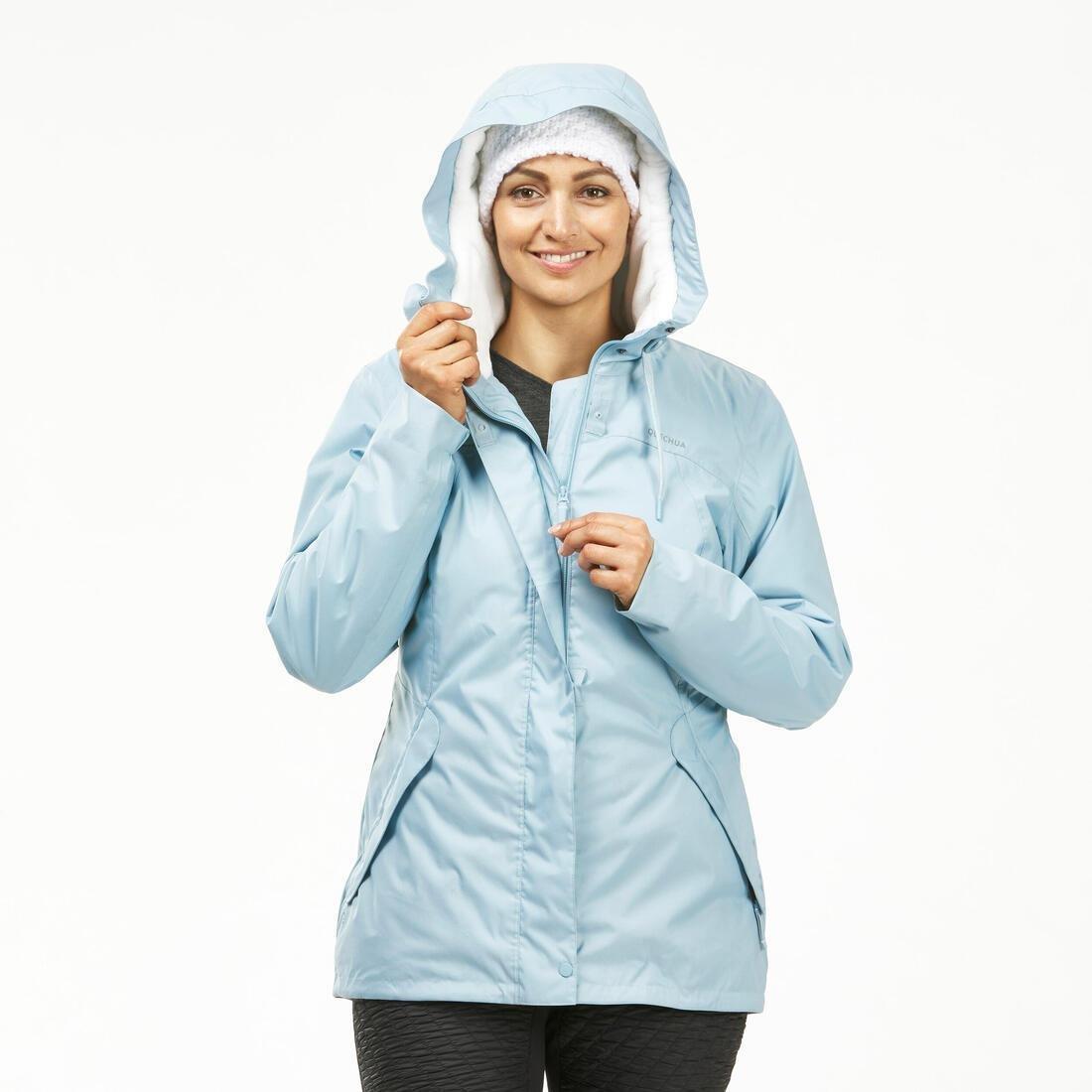 Women's Waterproof Winter Hiking Jacket - 10C, Blue, No Color, large image number 11