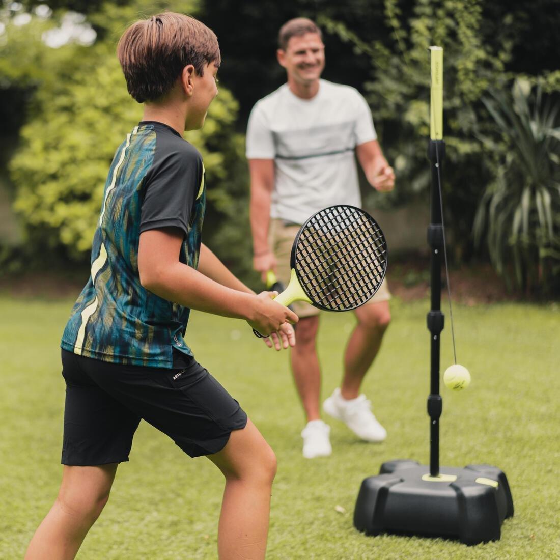 Speedball Set Turnball Strong (1 post, 2 rackets, and 1 ball), Black/Yellow, No Color, large image number 11