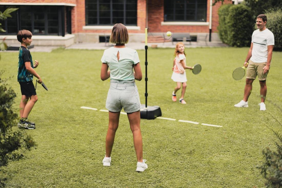 Speedball Set Turnball Strong (1 post, 2 rackets, and 1 ball), Black/Yellow, No Color, large image number 12