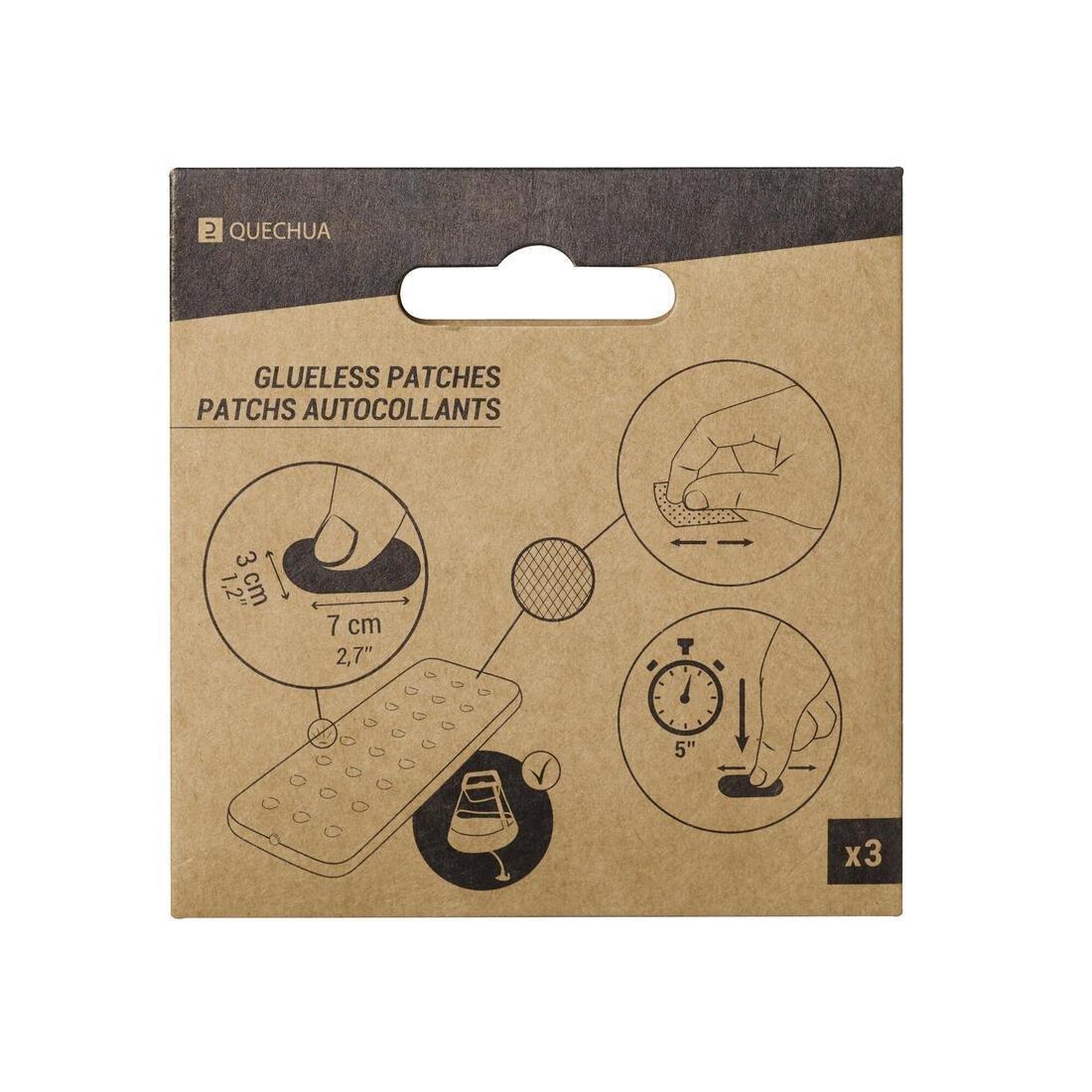 3 Large Adhesive Patch Kit - Inflatable Mattress Repair - 7Cm X 3 Cm, No Color, large image number 1